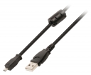 VLCP60803B20 USB 2.0 Kabel USB A Male - Kodak 8-Pins Male 2.00 m Zwart