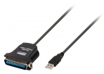 VLCP60880B20 USB 2.0 Kabel USB A Male - Centronics 36-Pins Male 2.00 m Zwart