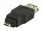 VLCP60901B USB 2.0-Adapter Micro-B Male - A Female Zwart