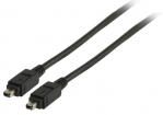 VLCP62000B2.00 FireWire 400 Kabel FireWire 4-Pins Male - FireWire 4-Pins Male 2.00 m Zwart