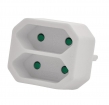 VLES200C001WH Stopcontact Splitter EU Wit