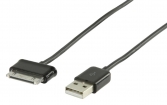 VLMB39200B10 Data en Oplaadkabel Samsung 30-Pins Male - A Male 1.00 m Zwart