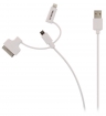 VLMP39410W1.00 3-in-1 Data en Oplaadkabel USB A Male - Micro-B Male 1.00 m Wit