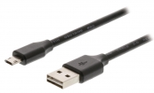 VLMP60510B2.00 USB 2.0 Kabel USB A Male - Micro-B Male 2.00 m Zwart