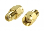 VLSP02111A SMA-Adapter RP SMA Male - SMA Female Goud