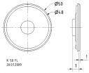 VS-K50FL-16 K 50 FL - 16 Ohm - 5 cm (2") miniatuurluidspreker