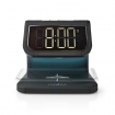 WCACQ10W1BK Wekker met Draadloze Lader | Qi gecertificeerd | 5 / 7.5 / 10 W | USB-A Female | Nachtlamp | 2 Alarmtijden | Snoozefunctie