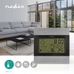 WEST102GY Draadloos Weerstation | Binnen | Weersvoorspelling | Tijdweergave | LCD-Scherm | Wekkerfunctie