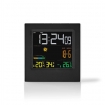 WEST404BK Weerstation | Binnen & Buiten | Inclusief draadloze weersensor | Weersvoorspelling | Tijdweergave | LED-Scherm | Wekkerfunctie