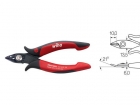 WH27395 Wiha Zijkniptang Electronic brede, spitse kop en draadklemveer zonder facet (27395) 138 mm