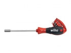 WH33007 Wiha Schroevendraaier met bitmagazijn magnetisch assorti met 8 bits, 1/4" in blister (33007)