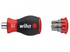 WH33743 Wiha Schroevendraaier met bitmagazijn magnetisch TORX® met 6 bits, Stubby, 1/4" (33743)