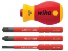 WH41230 Wiha Schroevendraaier met bithouderset SoftFinish electric slimVario® Stubby 4-delig (41230)
