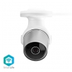 WIFICO11CWT SmartLife Camera voor Buiten | Wi-Fi | Full HD 1080p | IP65 | Cloud Opslag (optioneel) / microSD (niet inbegrepen) | 12 V DC | Nachtzicht | Android™ / IOS | Wit / Zilver