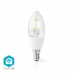WIFILF10WTC37 SmartLife LED Filamentlamp | Wi-Fi | E14 | 400 lm | 5 W | Warm Wit | 2700 K | Glas | Android™ / IOS | Kaars | 1 Stuks