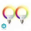 WIFILRC20E27 SmartLife Multicolour Lamp | Wi-Fi | E27 | 806 lm | 9 W | RGB / Warm tot koel wit | 2700 - 6500 K | Android™ / IOS | Peer