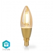 WIFILRF10C37 SmartLife LED Filamentlamp | Wi-Fi | E14 | 470 lm | 4.9 W | Warm Wit | 1800 - 3000 K | Glas | Android™ / IOS | Kaars