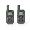 WLTK0500BK Walkie talkie Set | 2 Handsets | Tot 5 km | Frequentiekanalen: 8 | PTT / VOX | tot 2,5 uur | Zwart