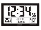 WS8013 LA CROSSE - DCF-KLOK MET KALENDER, TEMPERATUUR, VOCHTIGHEID EN ALARM - 37 x 27 x 2,4 cm
