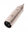 XLR-3MRCAM XLR-Adapter XLR 3-Pins Male - RCA Male Zilver