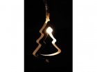 XML34 LEDSLINGER - KERSTBOMEN (HOUT)- 10 LEDs - WARMWIT