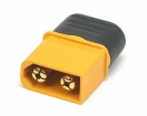 HDXT60H-M XT60 Voedingsconnector 2-polig Male 30A - 500Vdc met kap