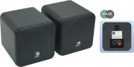 ENB406A Zwarte 4" full range mini opbouw luidsprekerset