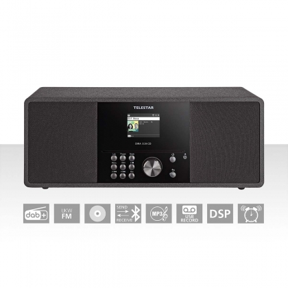 Telestar DIRA S 24 CD DAB+/FM Stereo Radio met CD-speler Zwart