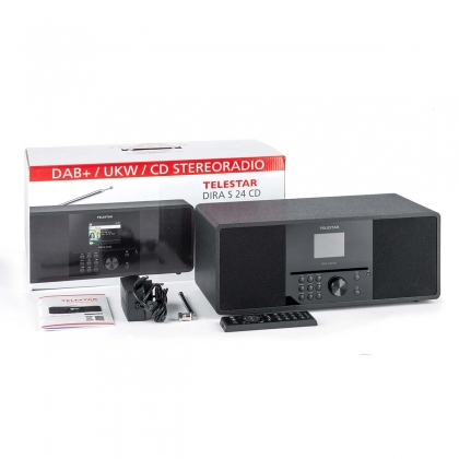 Telestar DIRA S 24 CD DAB+/FM Stereo Radio met CD-speler Zwart