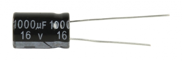 Elektrolytische Condensator 1000 uF 16 VDC