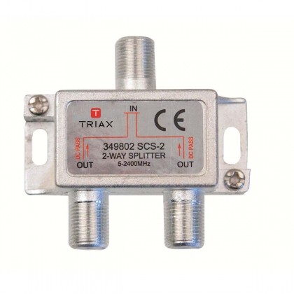 Satelliet Splitter F-Connector 6.2 dB / 5-2400 MHz - 2 Uitgangen