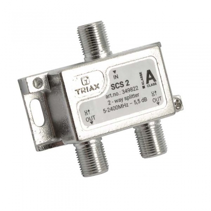 Satelliet Splitter F-Connector 6.2 dB / 5-2400 MHz - 2 Uitgangen