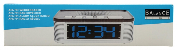 Wekkerradio Digitaal Zilver