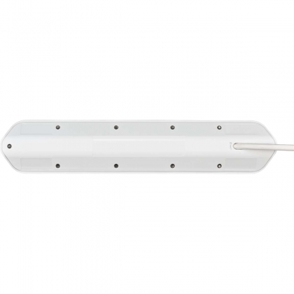 Estilo 6-voudige hoek-stopcontactstrip met hoogwaardig RVS-oppervlak voor keuken en kantoor (bureaucontactdoos met 4x veiligheidscontactdozen, 2x Euro-stopcontacten, incl. USB-oplaadfunctie) zilver/wit TYPE F