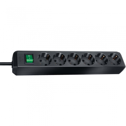 Eco-Line 6-voudige Stekkerdoos (verdeeldoos met schakelaar en 1,50 m kabel)