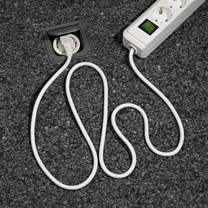 Eco-Line 6-voudige Stekkerdoos (verdeeldoos met schakelaar en 1,50 m kabel) TYPE F