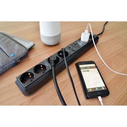 Brennenstuhl®Connect Eco-Line Smart Stekkerdoos met 6-voudige timerfunctie