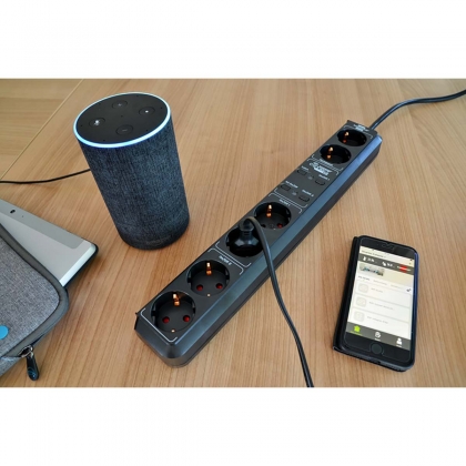 Brennenstuhl®Connect Eco-Line Smart Stekkerdoos met 6-voudige timerfunctie