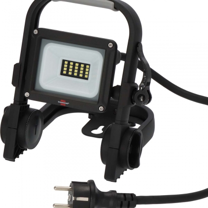 Mobiele LED bouwlamp JARO 1060 M / LED noodverlichting voor buiten 10W (werklamp met 2m kabel en quick release, LED schijnwerper IP65, 1150lm)