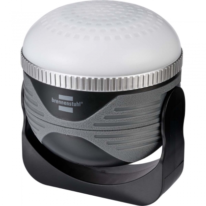 Oplaadbare LED Buitenlamp OLI 310 AB met Bluetooth®-luidspreker (Campinglamp met magneet en haak / Caravan Lamp voor buiten met luidspreker 1x 3W, oplaadbaar en incl. USB powerbank)