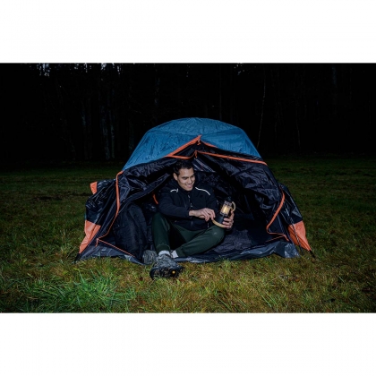 Oplaadbare campinglamp CAL 1 met henneptouw en bamboevoet (370 lm, IP44, brandtijd tot 75h, dimbaar, instelbare lichtkleur)