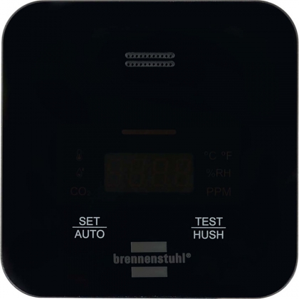 CO2-meter C2M L 4050 / CO2-verkeerslicht voor het bewaken van de luchtkwaliteit (met display en akoestisch signaal, met geïntegreerde batterij, tot 12 uur gebruik)