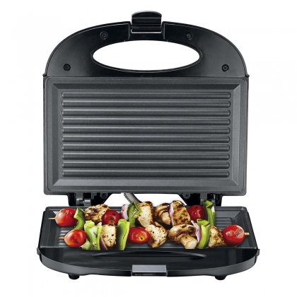 Sandwichmaker / grillplaat 750 Watt Zwart