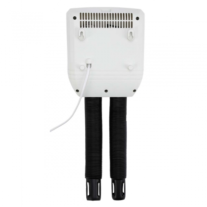 Schoendroger met twee slangen voor één paar schoenen of laarzen 250W Wit