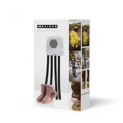Schoen- / Laarsendroger 120 min timer 350W Wit / Zwart