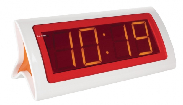 LED Wekker Digitaal Wit/Rood