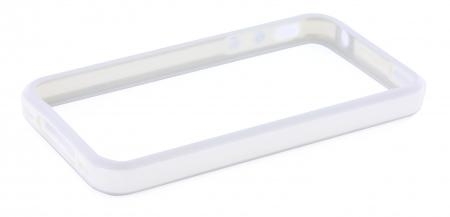 Mobiparts Hybrid Bumper Case Apple iPhone 4/4S White/Grey