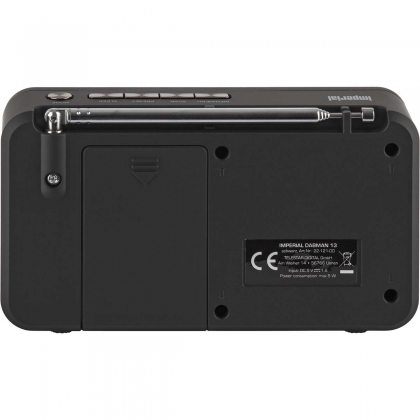 IMPERIAL DABMAN 13 Draagbare DAB+ / FM Radio Zwart