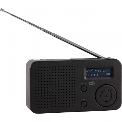 DABMAN 17 draagbare DAB+/FM-radio met Bluetooth zwart