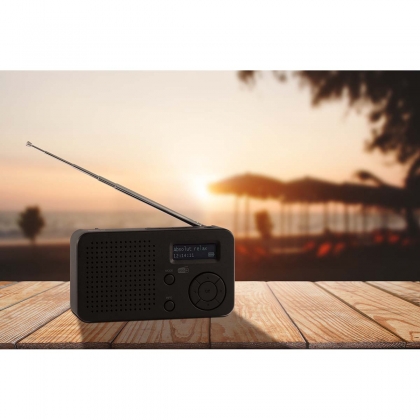 DABMAN 17 draagbare DAB+/FM-radio met Bluetooth zwart